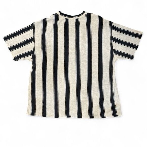 Vintage Guess Jeans Striped Shirt Men’s XL T-Shirt USA Made 90s Logo Embroidered - Picture 2 of 8